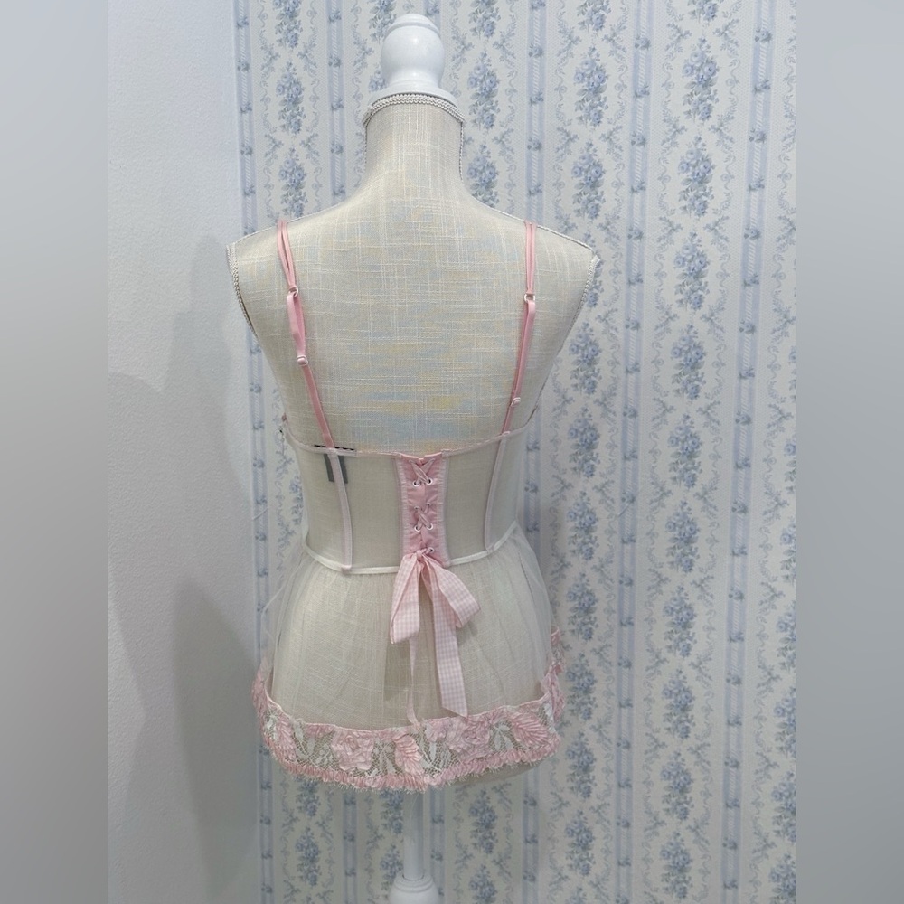 Victoria's Secret Designer babydoll bustier cami top - Picture 4 of 7
